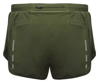 Pantaloncini da corsa Gore Wear Split Khaki Khaki