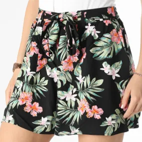Pantaloncini da jogging Nova Life Donna Nero Floreale