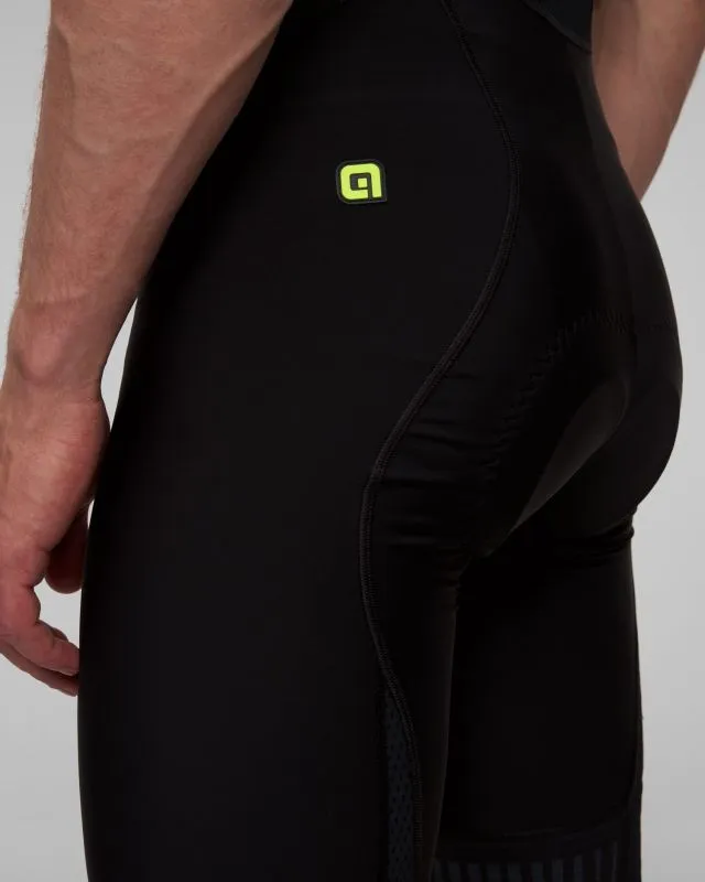 Pantaloncini neri con bretelle da ciclismo da uomo Ale Cycling Strada