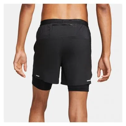 Pantaloncini Nike Dri-Fit Stride 2-in-1 neri