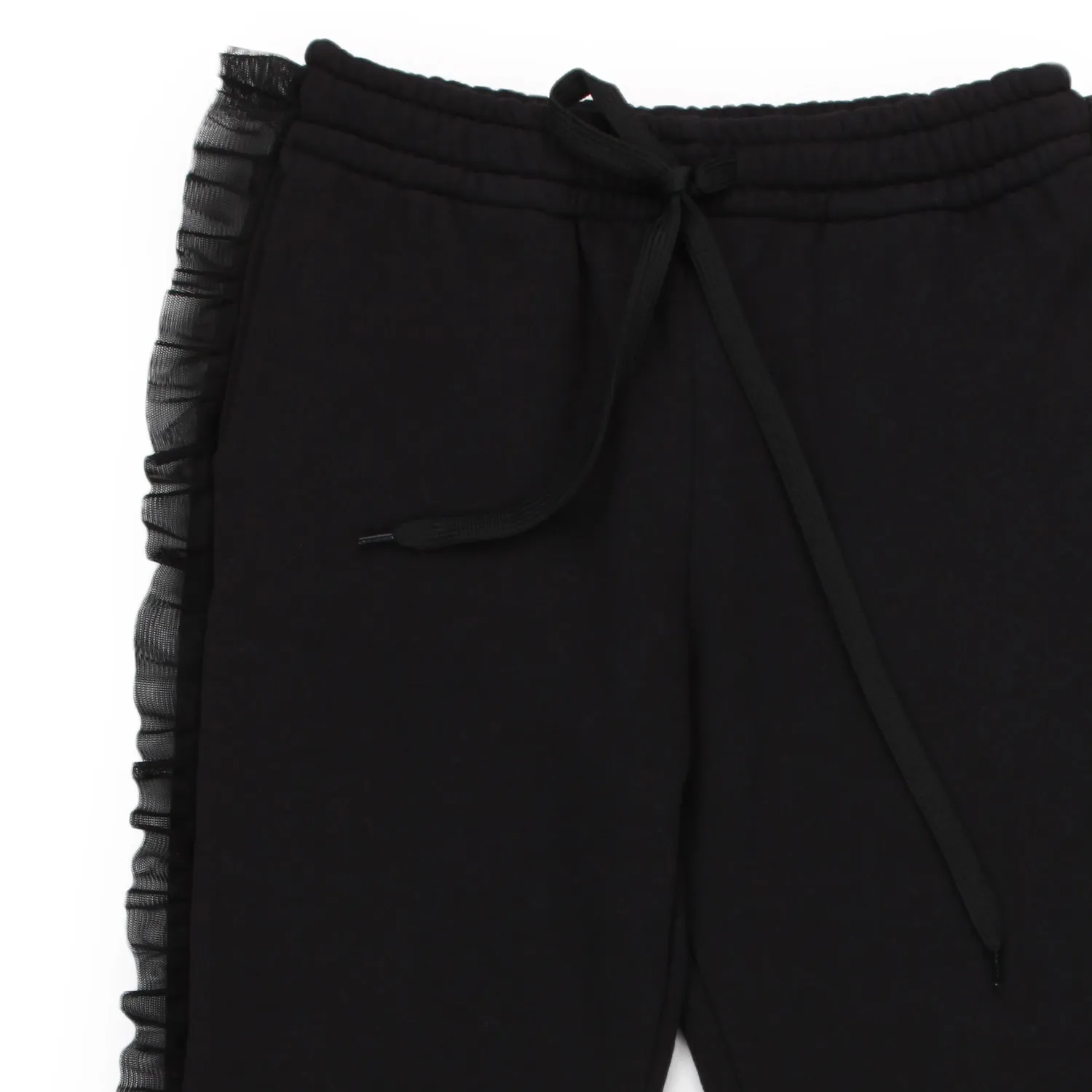 Pantalone Felpa Nero Con Tulle Bambina E Teen