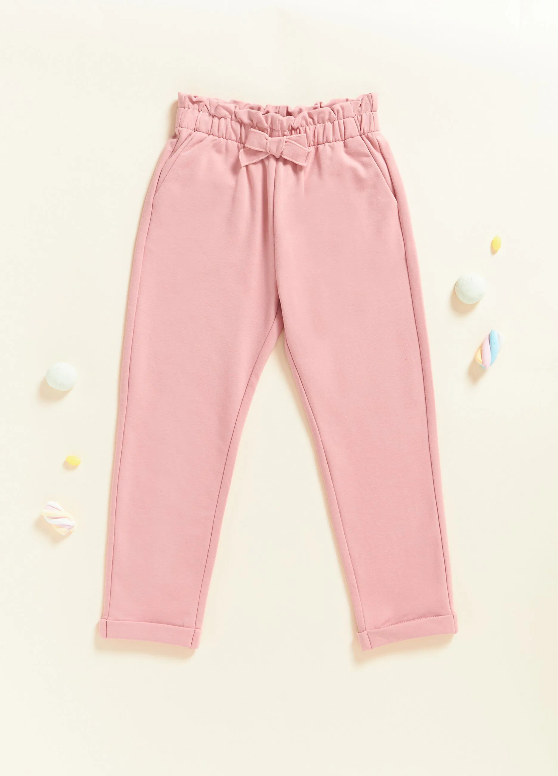 Pantalone in felpa di cotone stretch IANA bambina