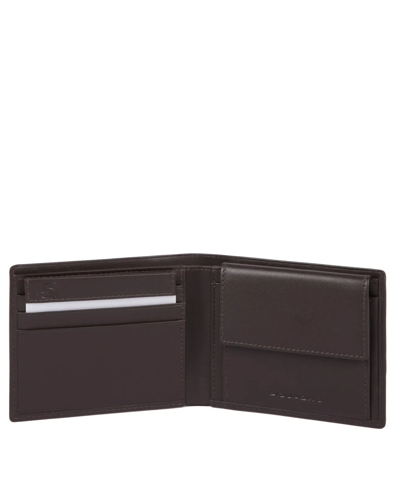 Piquadro - Portafoglio uomo in pelle con portamonete e RFID TAG | Studioarch.com