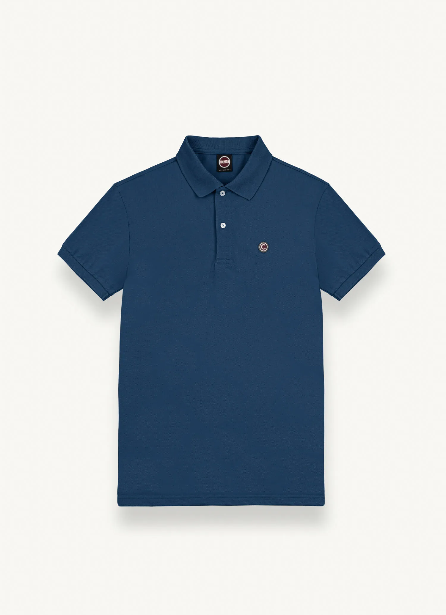 Piqué polo shirt with ribbed edges