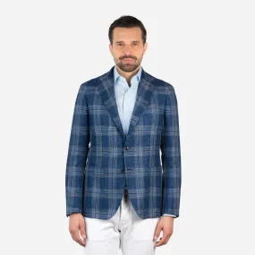 Single-breasted jacket in Prince of Wales