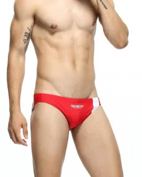 Slip bikini da uomo a vita bassa Nylon Quick Dry Nuoto Pantaloncini da surf Maschile Patchwork Costume da bagno sportivo Sunga M