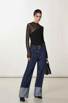 T-shirt avec transparences