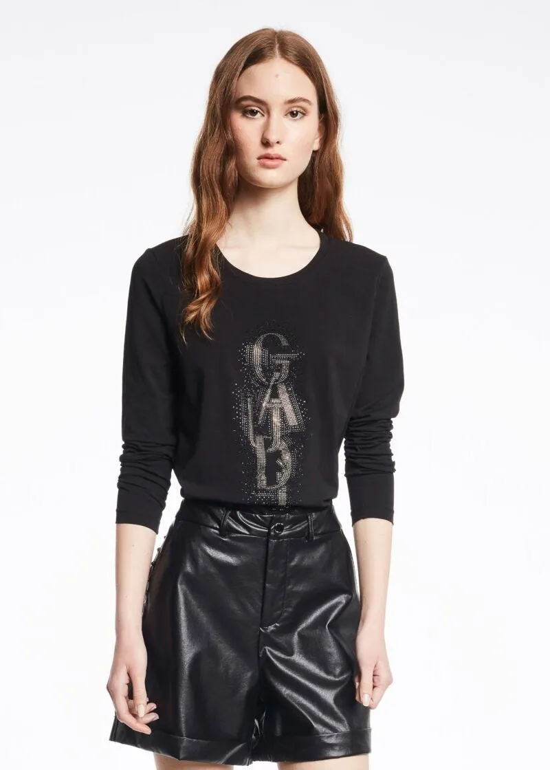 T shirt con scollo rotondo