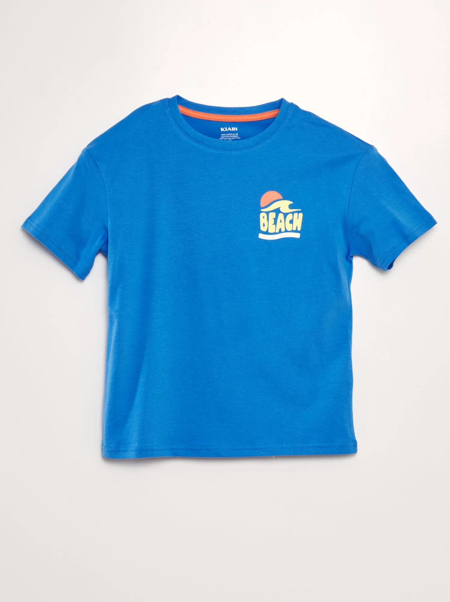 T-shirt loose fit stampata - BLU