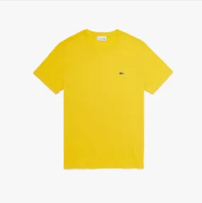 T-shirt Uomo Manica Corta LACOSTE TH6709 US3 Jaune