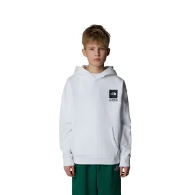 The North Face felpa con cappuccio da ragazzo Coordinates Graphic NF0A89HKFN4 bianco