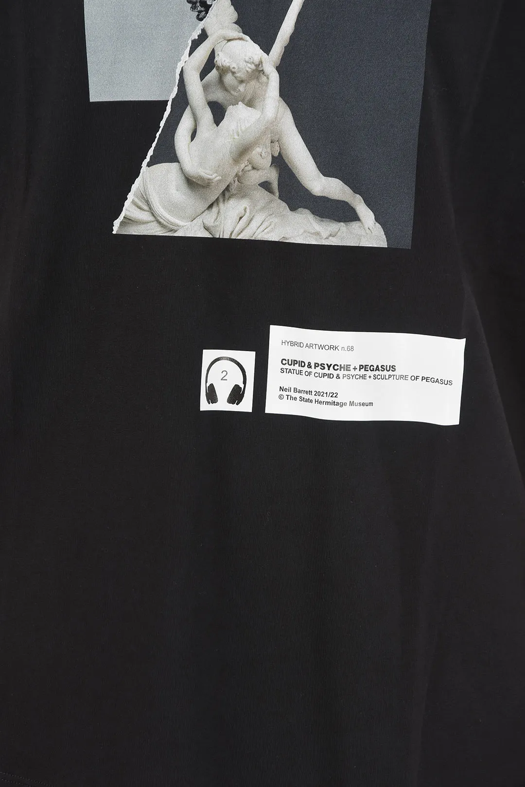 THE STATE HERMITAGE MUSEUM T-shirt in Jersey CUPID & PSYCHE con Stampa