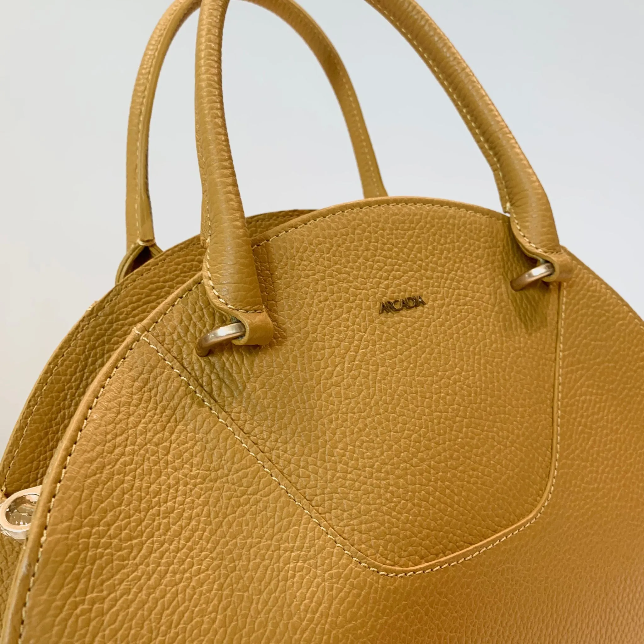 W4-6323 BRIGIDA Borsa Arrotondata Ocra  