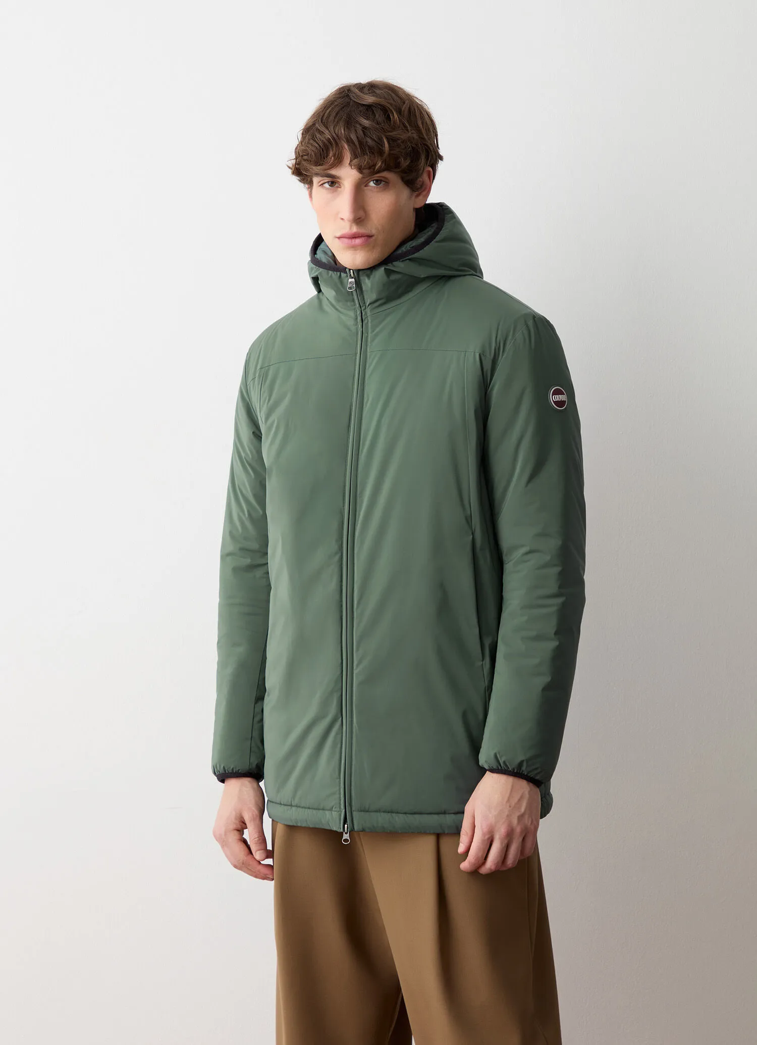 Waterproof padded autumn-weight jacket